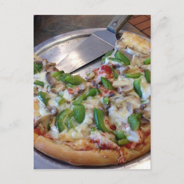 Veggie Pizza Slices Vykort (Framsida)