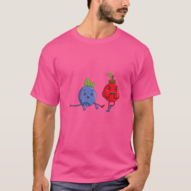 Veggie Power Berries Strength Vegan Protein Vegan T Shirt (Framsida)
