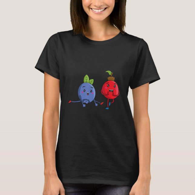 Veggie Power Berries Strength Vegan Protein Vegan T Shirt (Framsida)