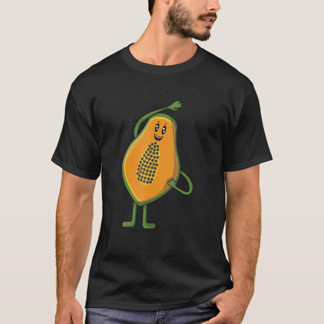 Veggie Power Papaya Power Vegan Protein Vegan T Shirt (Framsida)