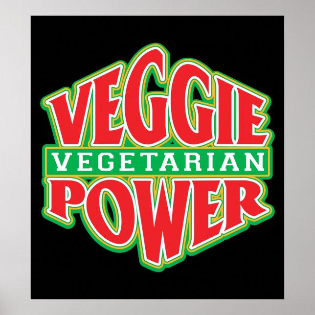 Veggie Power Poster (Framsidan)