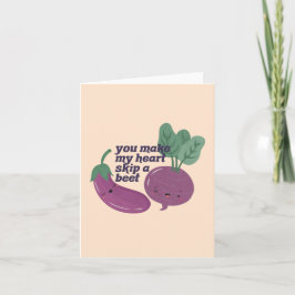 Veggie Pun, du gör mitt hjärta till en Beet Anteckningskort