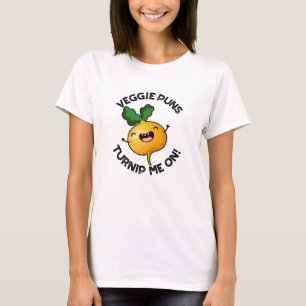 Veggie Puns Turnip Me på den vackra grönsakspun T Shirt