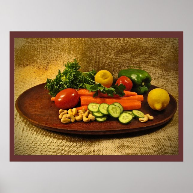 Veggie Salad Plate Poster (Framsidan)