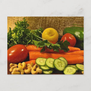 Veggie Salad Plate Vykort