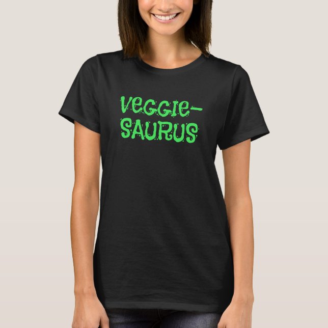 Veggie-Saurus Vegetarian Women's T-Shirt (Framsida)