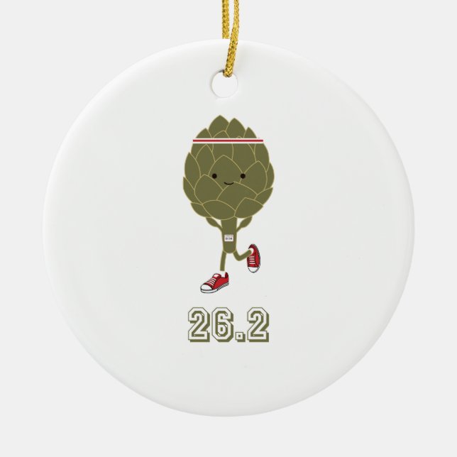 Veggie Springer 26.2 Julgransprydnad Keramik (Framsidan)