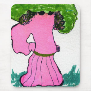 ’Veggie Stroal Dance’ Abstract Design Mousepad Musmatta