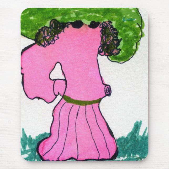 ’Veggie Stroal Dance’ Abstract Design Mousepad Musmatta (Framsidan)