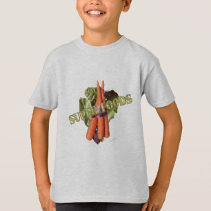 Veggie Toppen-Food Carrots Lettuce Coola Tee Shirt
