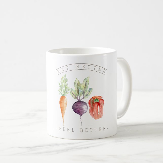 Veggie Trio | Bättre känsla av bättre | Organiskt Kaffemugg (Framsida höger)