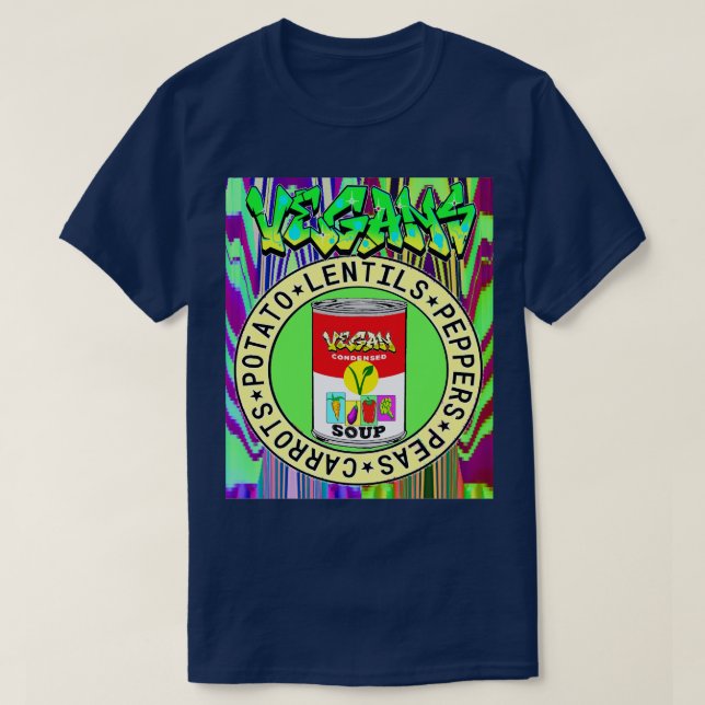 Veggie Vegan T Shirt (Design framsida)