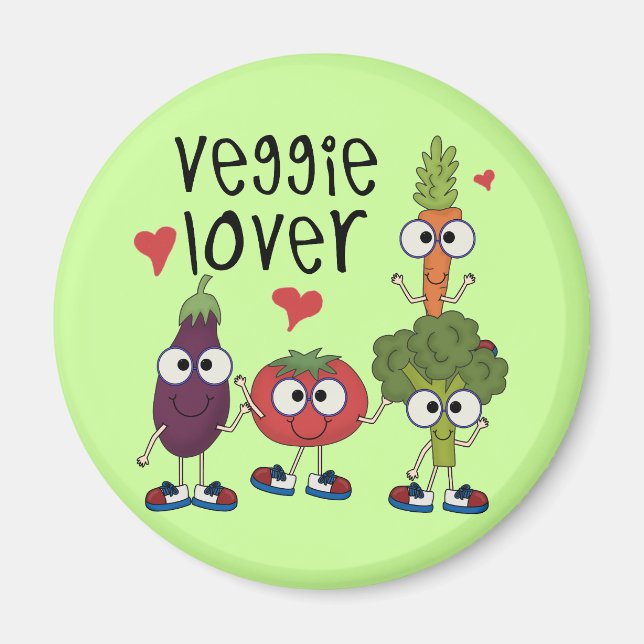 Veggieälskare Magnet (Framsidan)