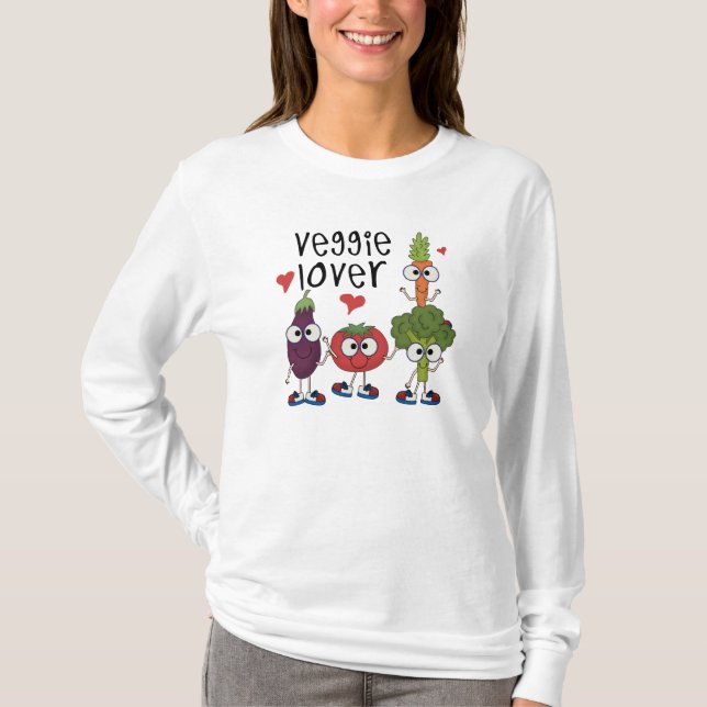 Veggieälskare Tee Shirt (Framsida)