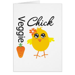 Veggiechick Hälsningskort
