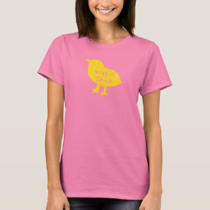 VeggiechickCamo utslagsplats (gult) T-shirt