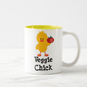 Veggiechickmugg Två-Tonad Mugg