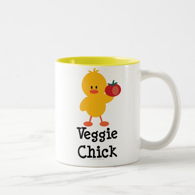 Veggiechickmugg Två-Tonad Mugg (Höger)