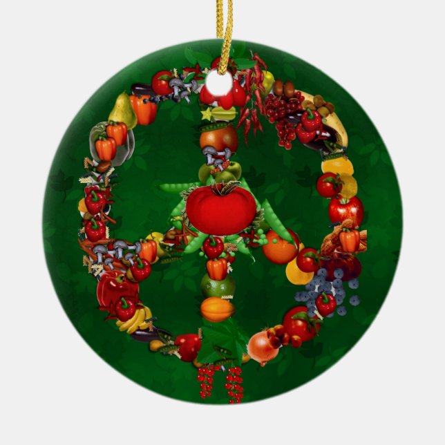 Veggiefredstecken Julgransprydnad Keramik (Framsidan)