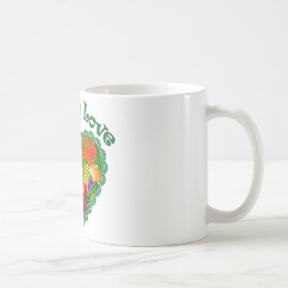 Veggiekärlekhjärta Kaffemugg