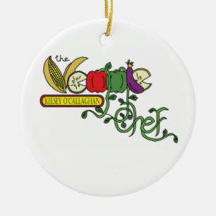 Veggiekocken Ordament Julgransprydnad Keramik