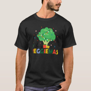 Veggiemas Broccoli Julgran World Vegetarian T Shirt