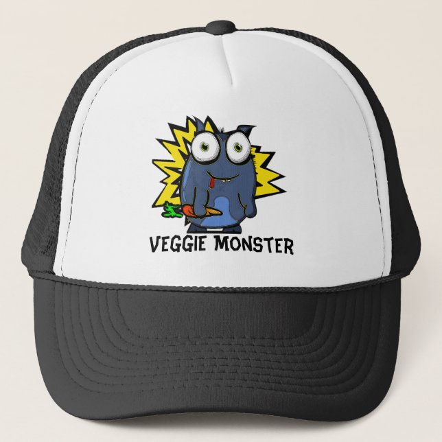Veggiemonsterhatt Truckerkeps (Framsida)