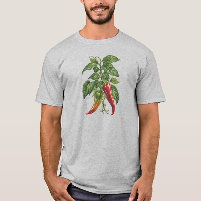 Veggies 11 paprika, krydda, jordbrukare, grönsaker t shirt (Framsida)
