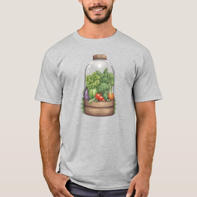 Veggies 12 , gåva, grönsaker, trädgårdsmästare t shirt (Framsida)