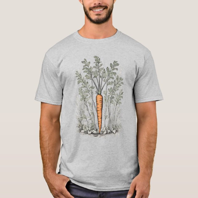 Veggies 21 morötter, grönsaker, trädgårdsmästare,  t shirt (Framsida)