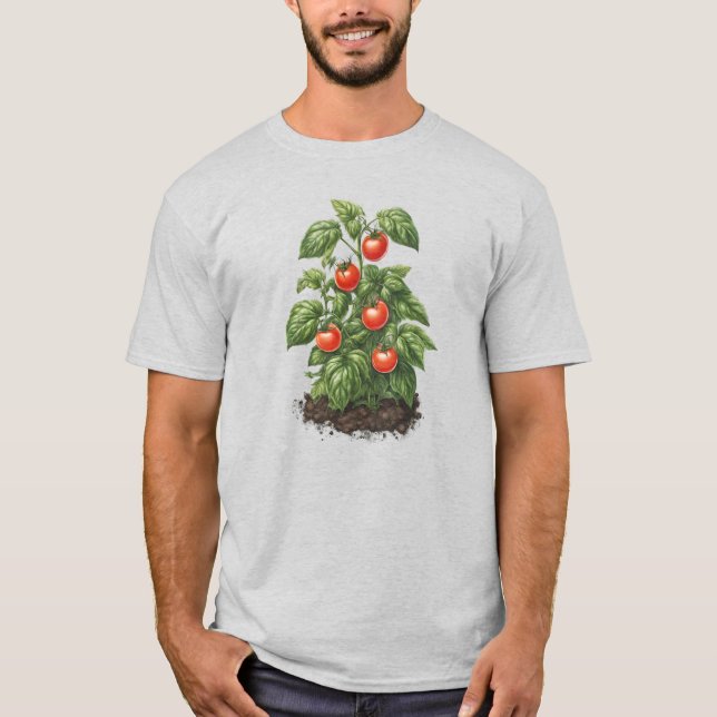 Veggies 5 tomater, mat, jordbrukare, trädgårdsmäst t shirt (Framsida)