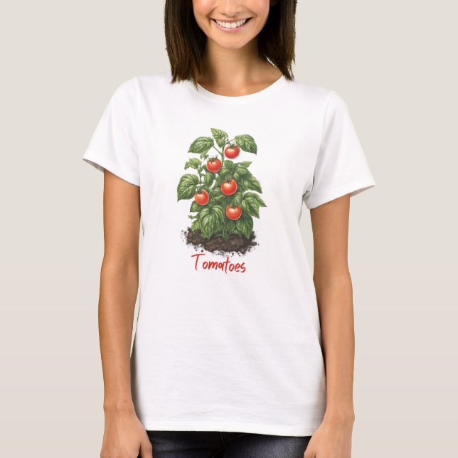 Veggies 8 tomater, frukt, , livsmedel, växter t shirt (Framsida)