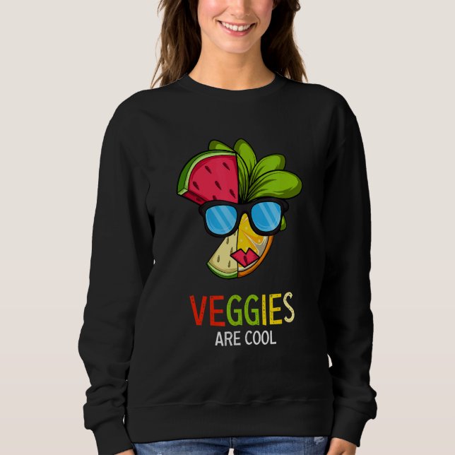 Veggies är Coola Vegetarian-advokat T Shirt (Framsida)