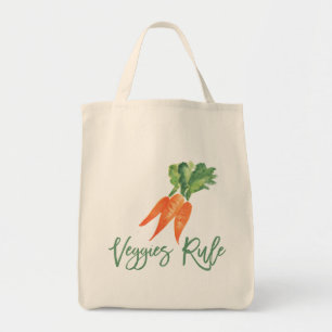 Veggies härskar shopping för tygkasse