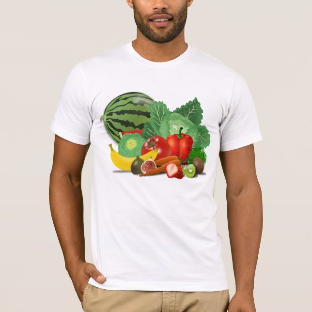 Veggies och frukter tee shirt (Framsida)