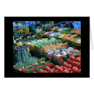 Veggies på Atwater-marknaden Hälsningskort