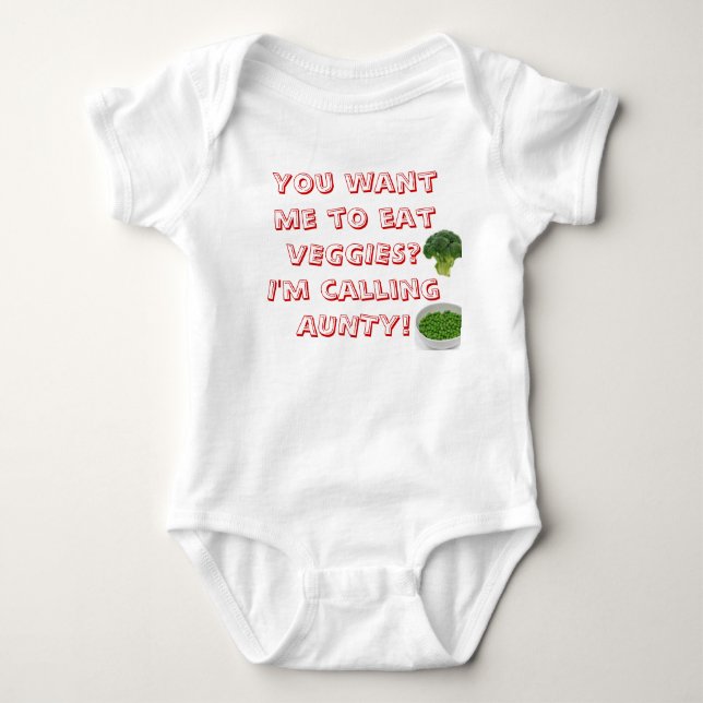 VEGGIES på en onsie Tee (Framsida)