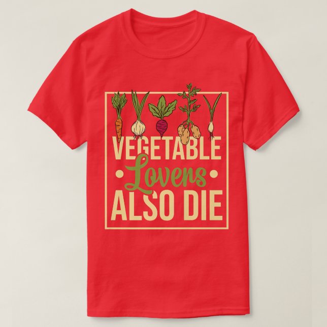 Veggies Vegetables Garden  Vegetarian Pla T Shirt (Design framsida)