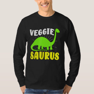 Veggiesaurus Dino Vegetarian No Kött plant based D T Shirt