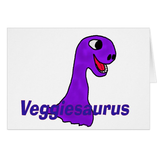 Veggiesaurus Hälsningskort (Framsidan Horizontal)