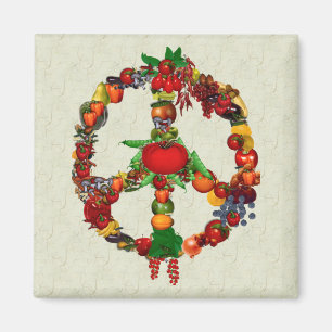 Vegie fredstecken magnet