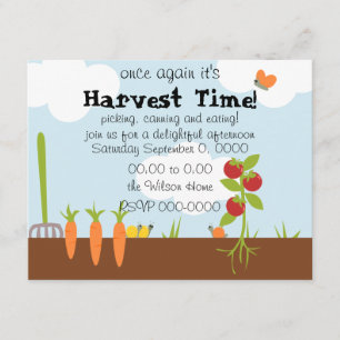 Vegtable Garden Inbjudningar