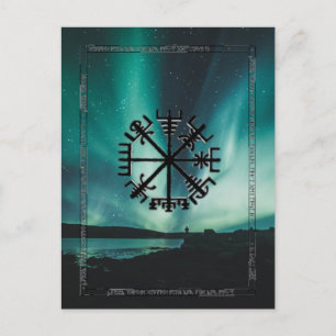 Vegvisir Compass/Wayfinder Viking Rune Vykort