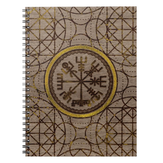 Vegvisir. Den magiska navigeringViking kompasset Anteckningsbok (Framsidan)