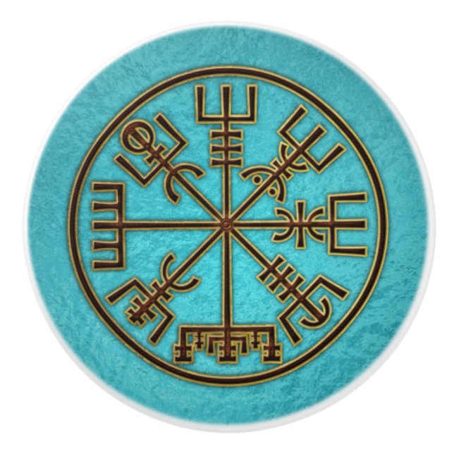 Vegvisir. Den magiska navigeringViking kompasset Knopp (Framsidan)
