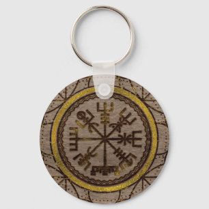 Vegvisir. Den magiska navigeringViking kompasset Nyckelring
