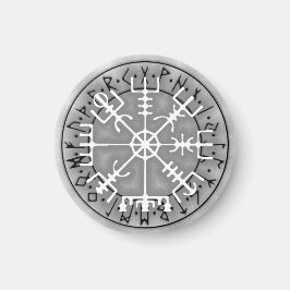 Vegvísir Islands magic amulet stave Magnet