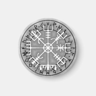 Vegvísir Islands magic amulet stave Magnet