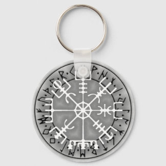 Vegvísir Islands magic amulet stave Nyckelring