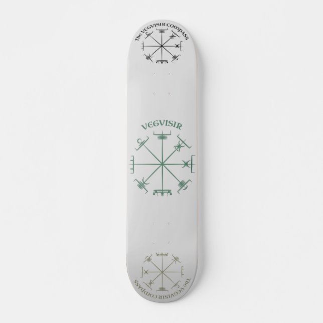 Vegvisir Kompass Mini Skateboard Bräda 18,5 Cm (Framsida)